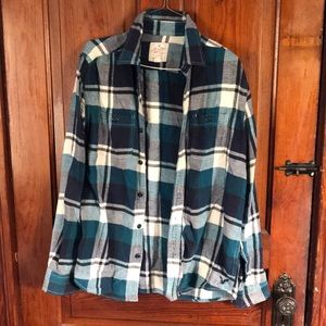 American eagle blue flannel